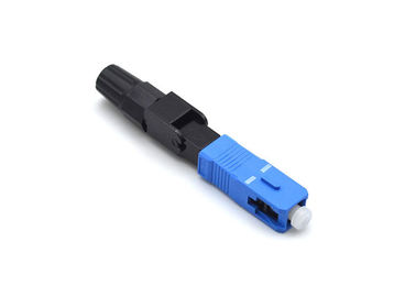 CATV Pre - Polished Fiber Connectors , Blue Field Installable Fiber Optic Connector